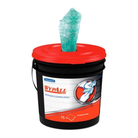 Wypall® Waterless Hand Wipes, Herbal Fragrance, 75 Per Bucket, 6/Ctn - KIM91371CT